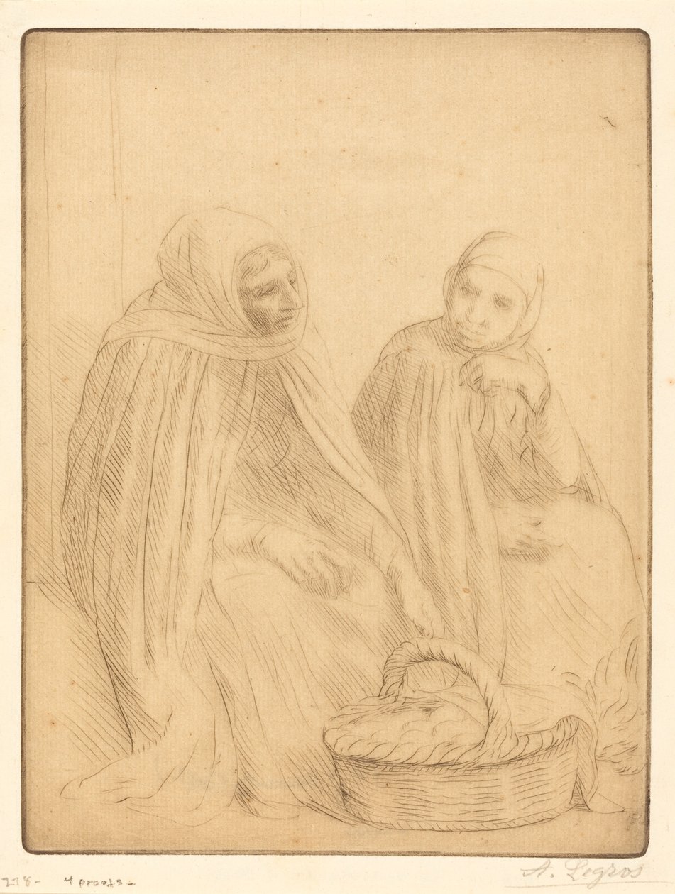 Venditrici di uova, 1ª tavola da Alphonse Legros