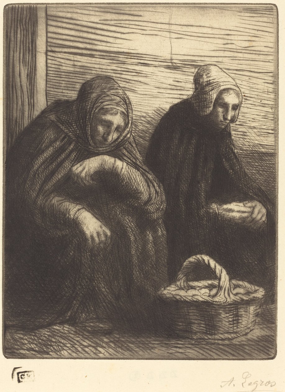 Venditrici di uova, 2ª tavola da Alphonse Legros