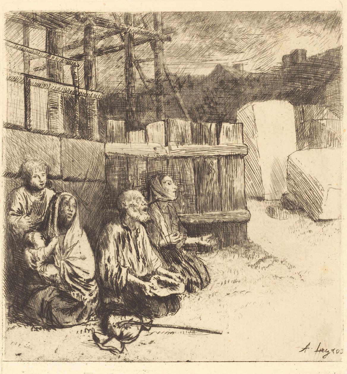 Mendicanti inglesi, 1875 da Alphonse Legros
