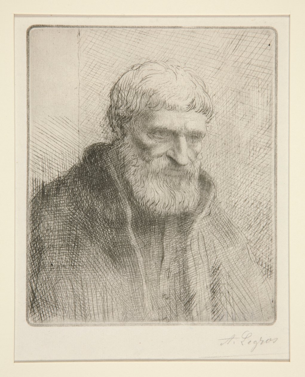 Studio di un Vecchio da Alphonse Legros