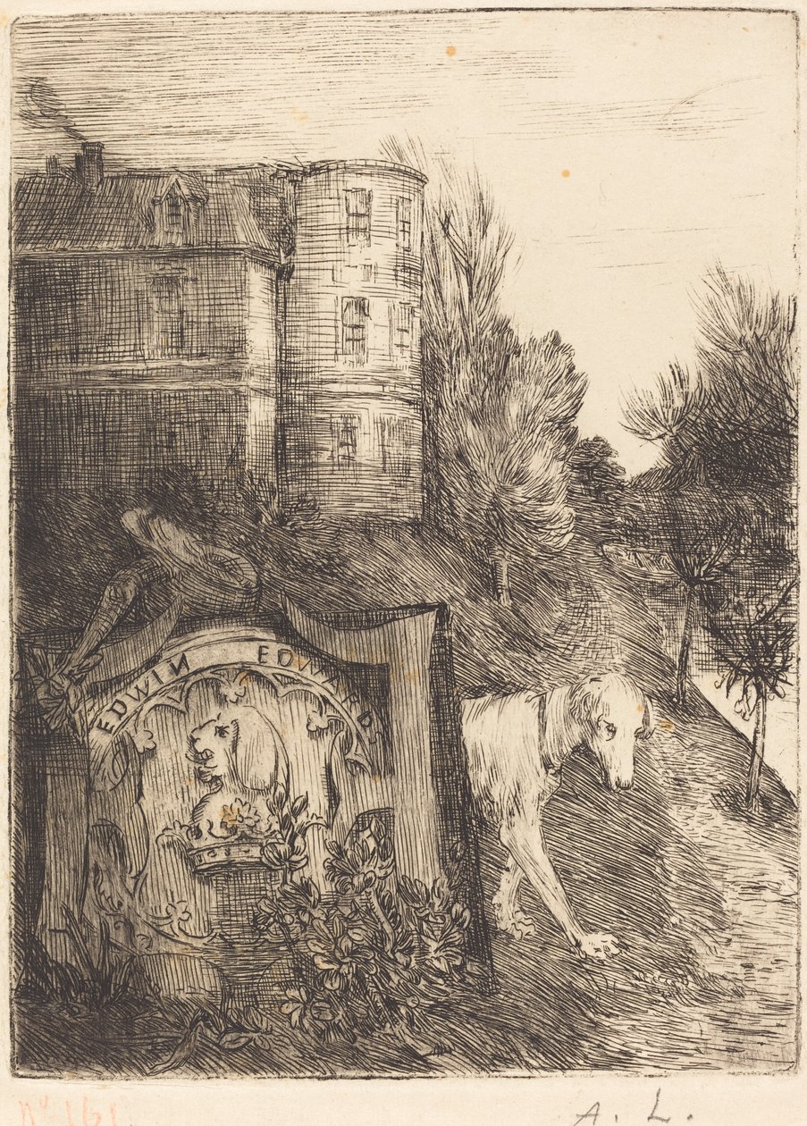 Ex-Libris Edwin Edwards da Alphonse Legros