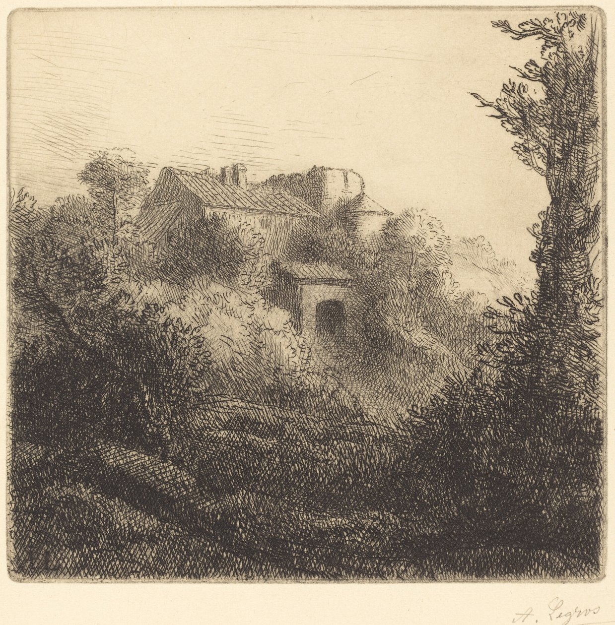 Fattoria su una collina da Alphonse Legros