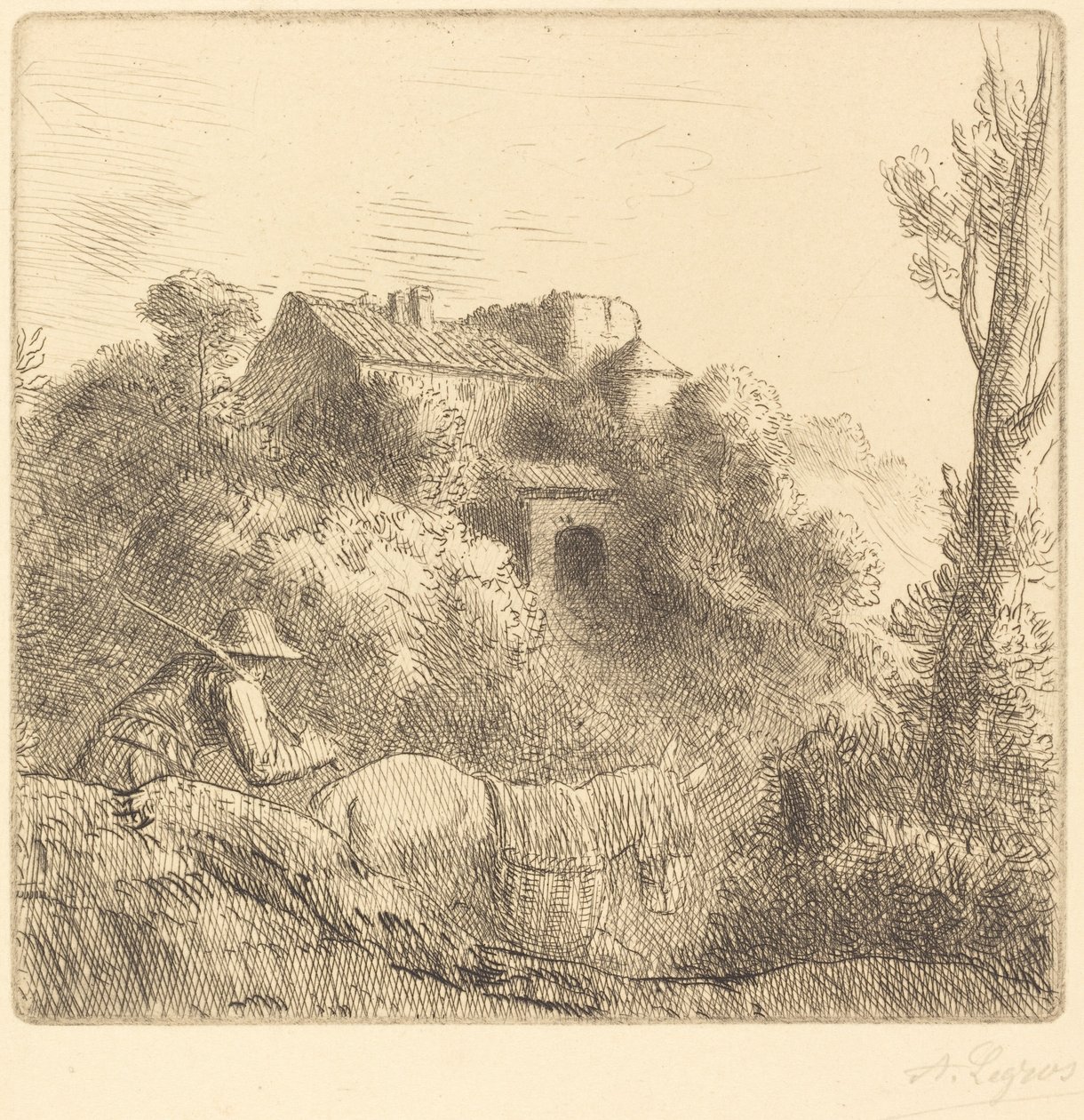 Fattoria su una collina da Alphonse Legros