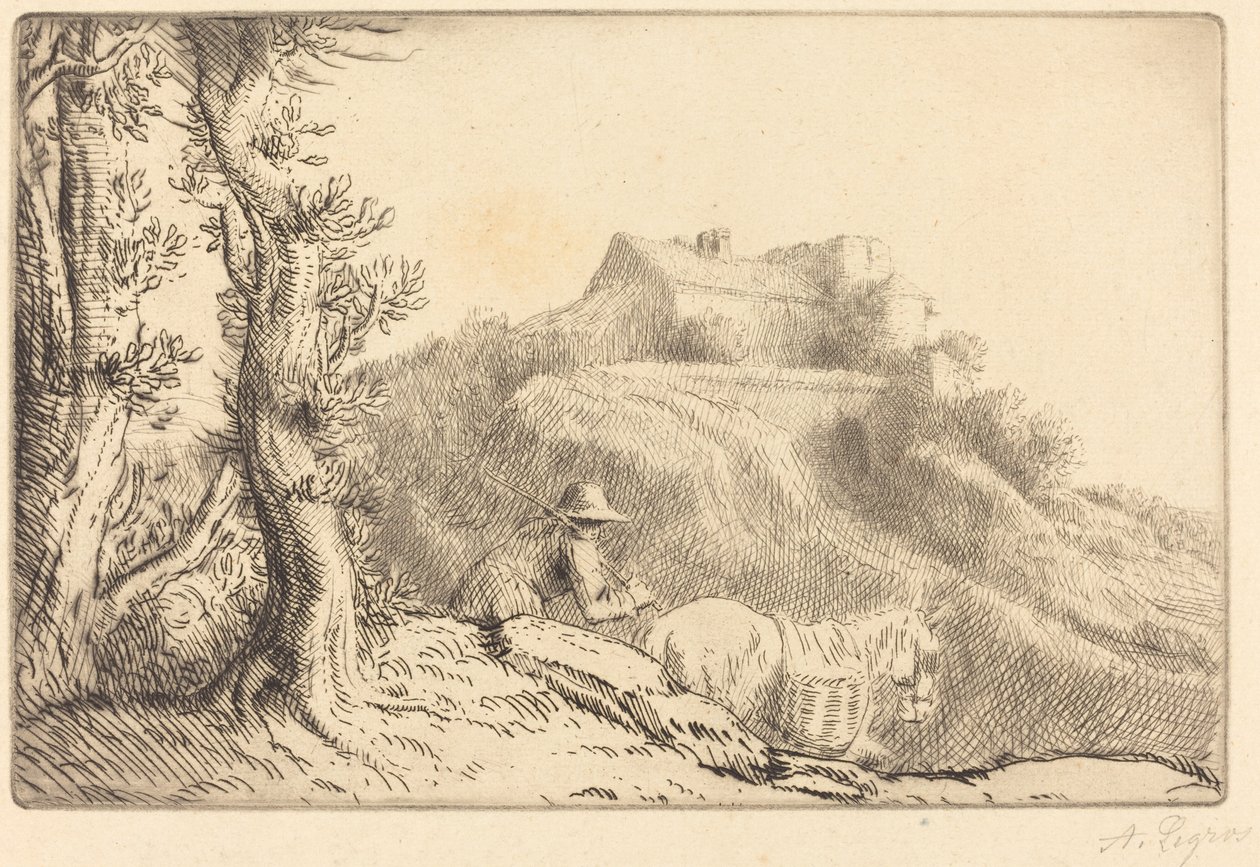 Fattoria su una collina da Alphonse Legros