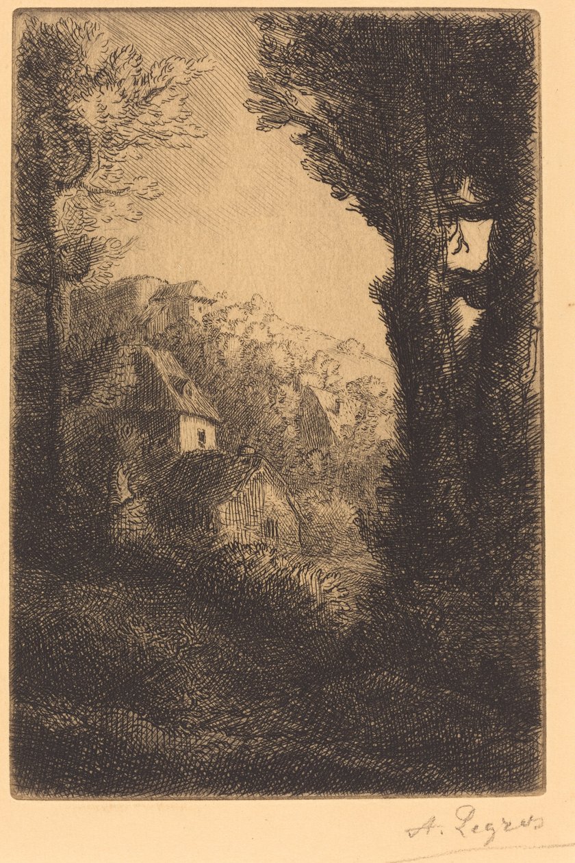 Fattoria su una collina al sole da Alphonse Legros