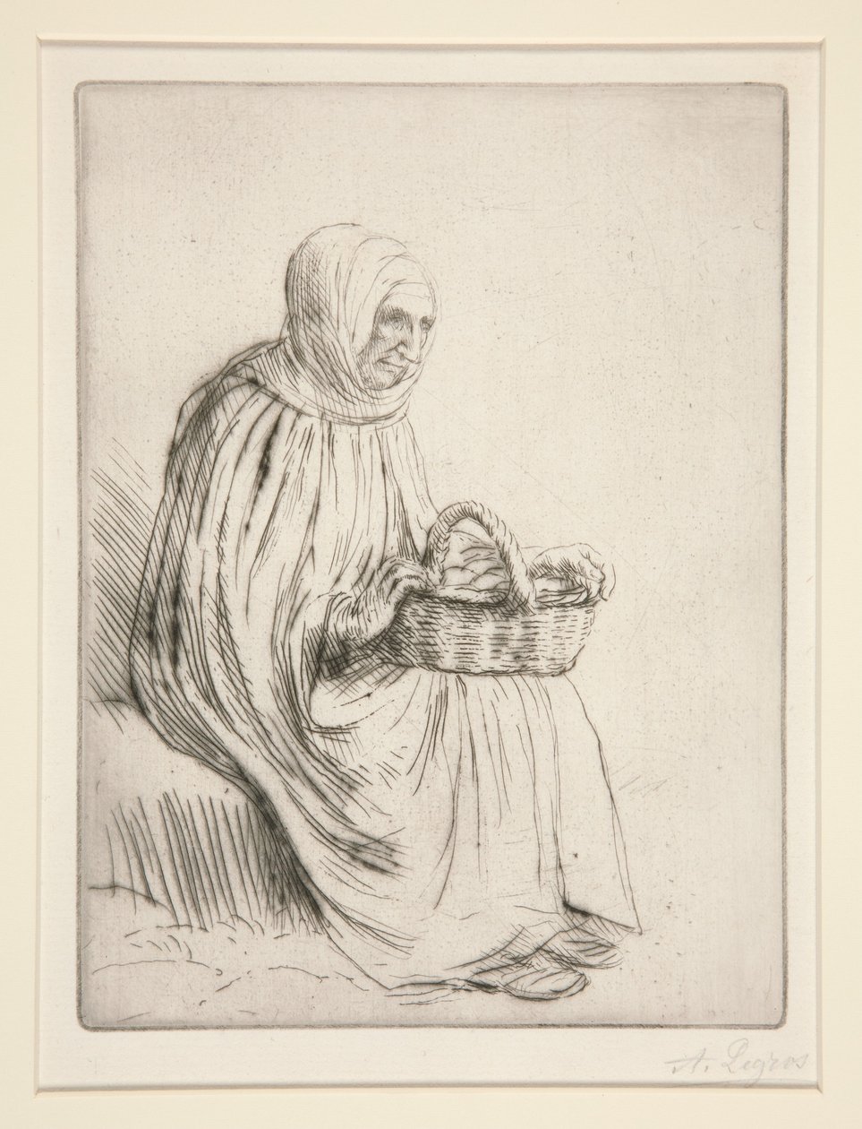 Donna al mercato da Alphonse Legros
