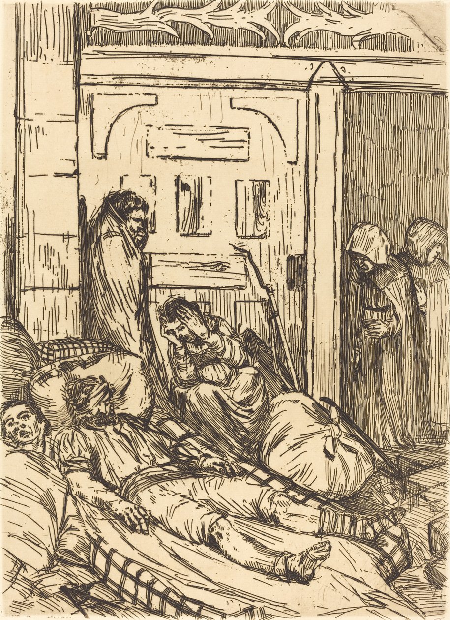 Ospedale da campo da Alphonse Legros
