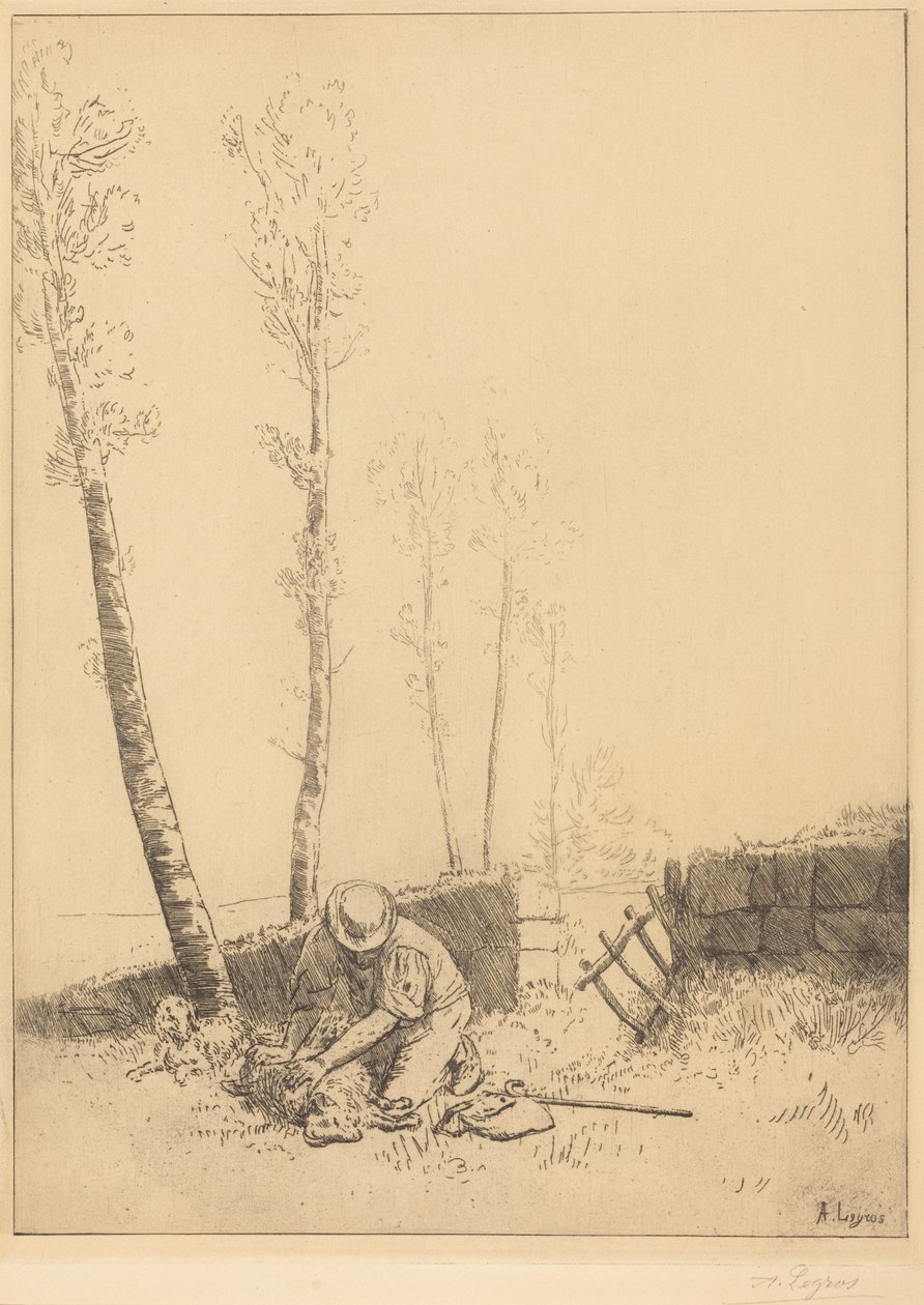 Il ritrovamento della pecora da Alphonse Legros