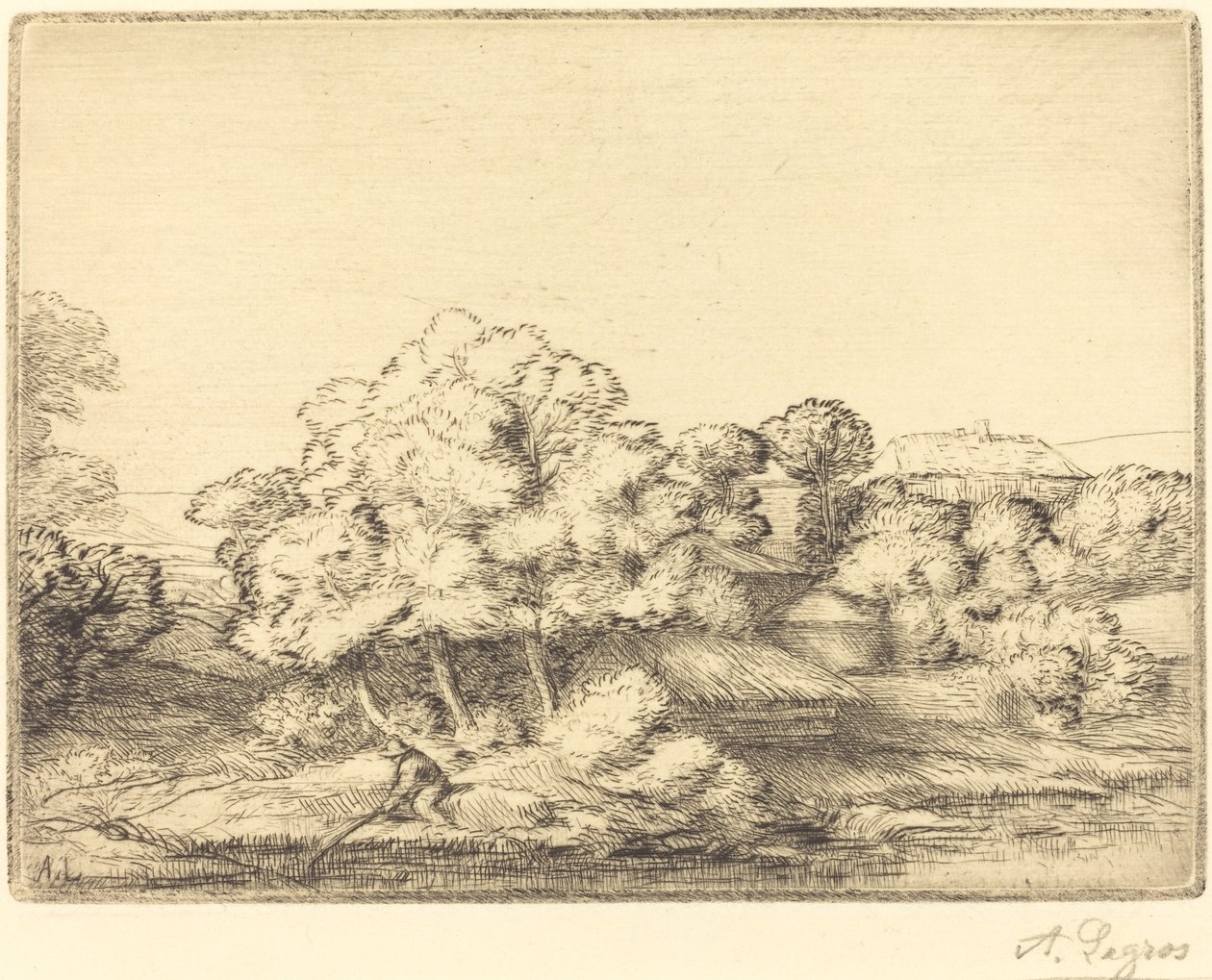 Il villaggio presso il lago da Alphonse Legros