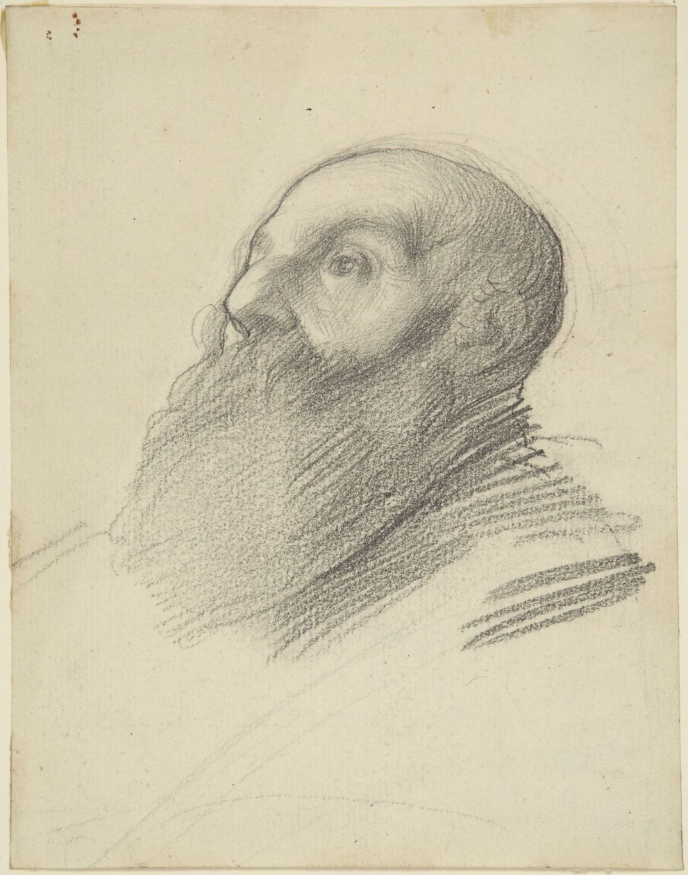 Testa di uomo barbuto da Alphonse Legros