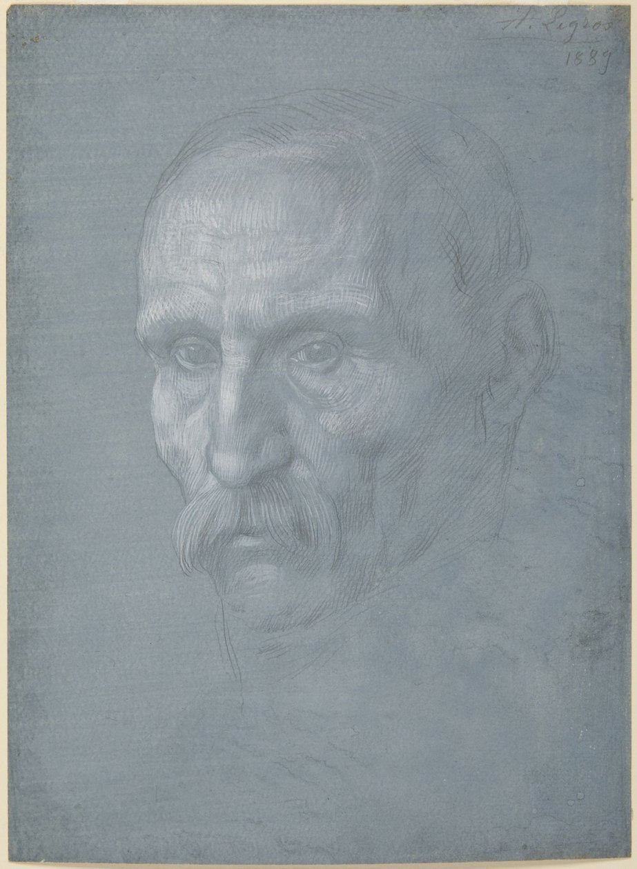 Testa di uomo da Alphonse Legros