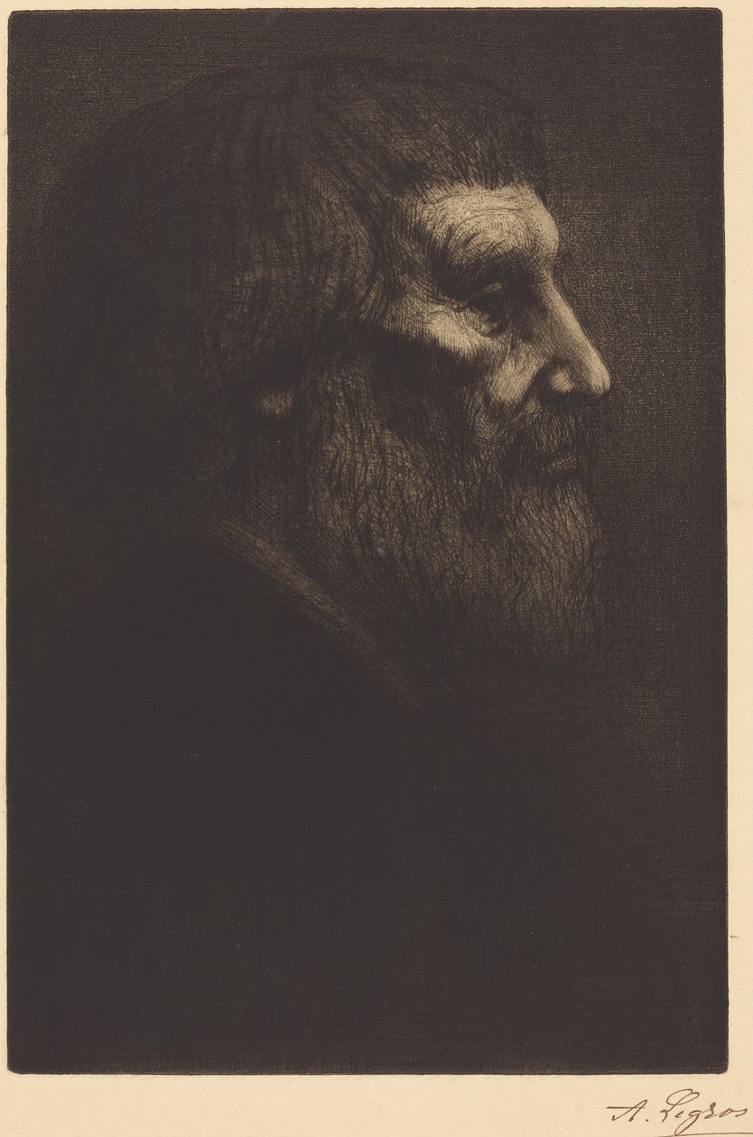 Testa di mendicante (Tête de mendiant) da Alphonse Legros