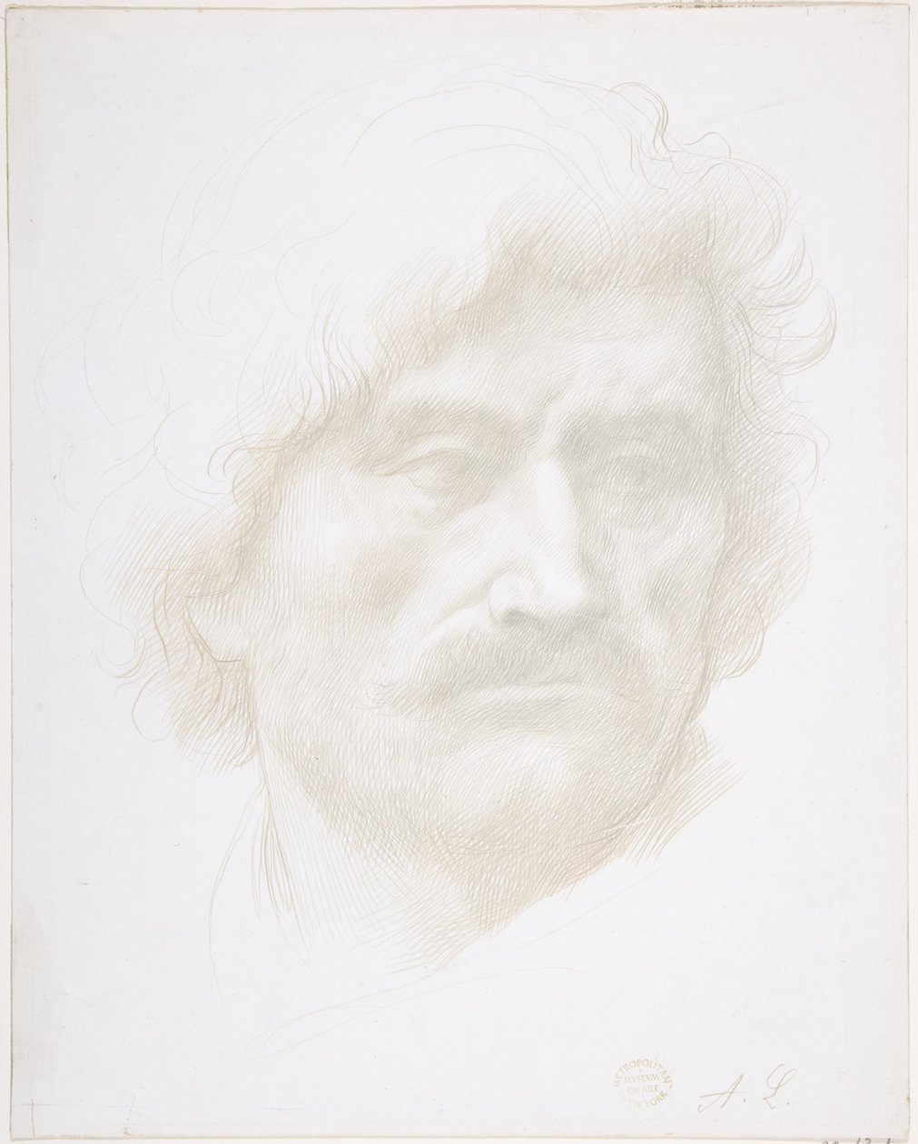 Testa di uomo da Alphonse Legros