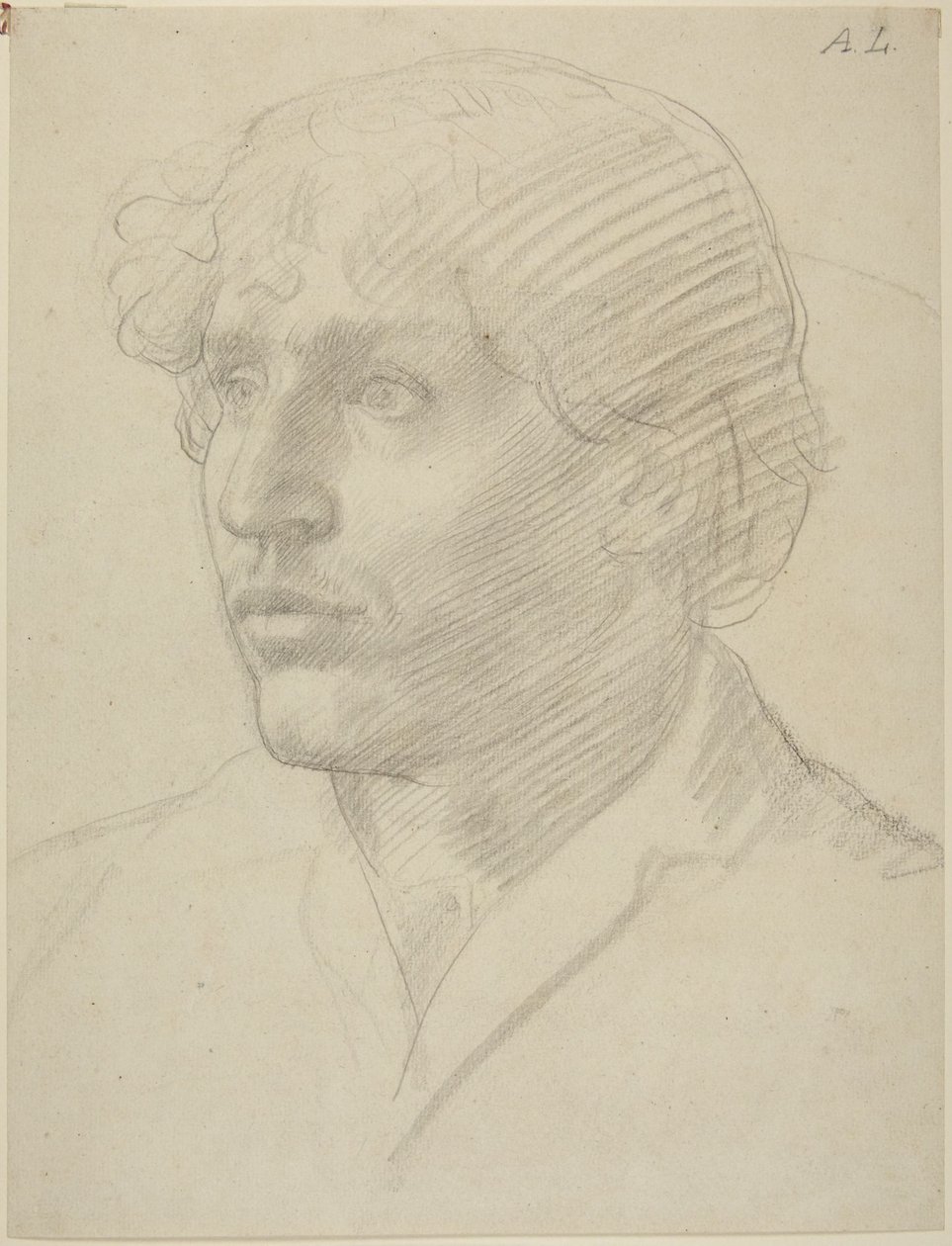 Studio di testa di uomo da Alphonse Legros