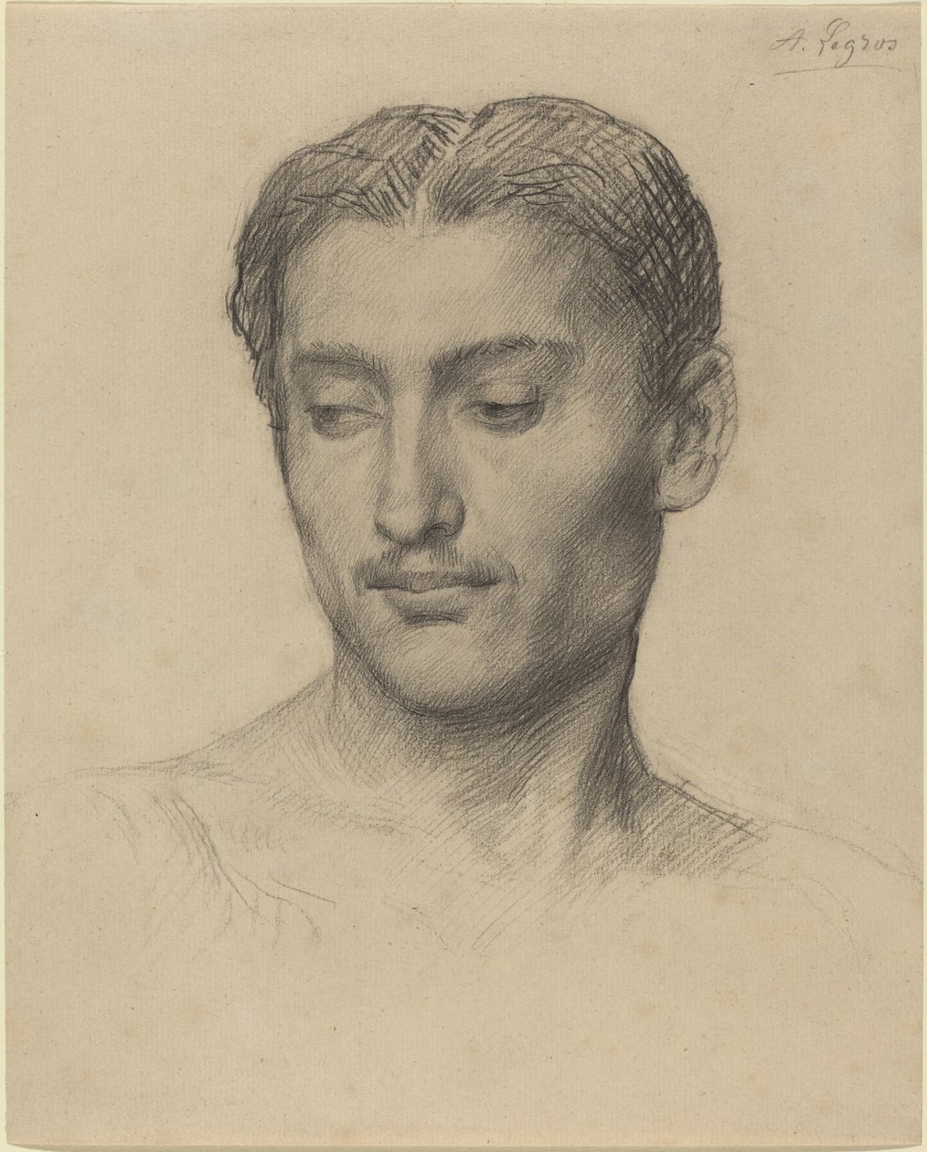 Testa di un giovane uomo da Alphonse Legros