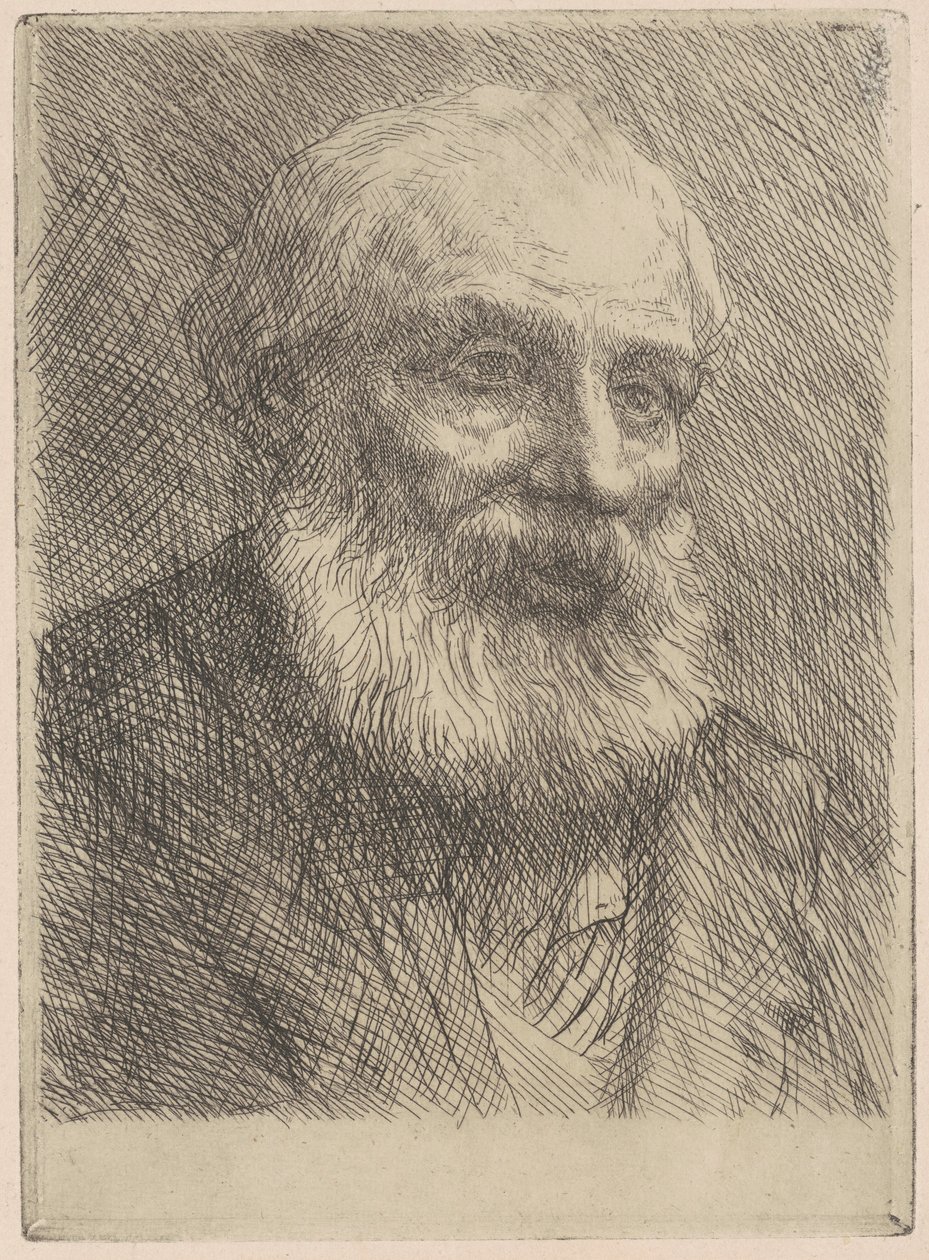 Testa di un vecchio da Alphonse Legros