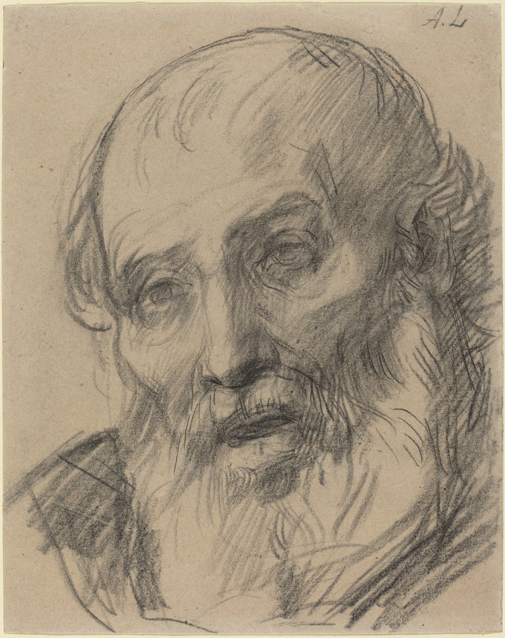 Testa di un vecchio da Alphonse Legros