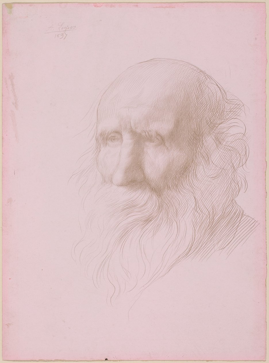 Testa di un vecchio da Alphonse Legros