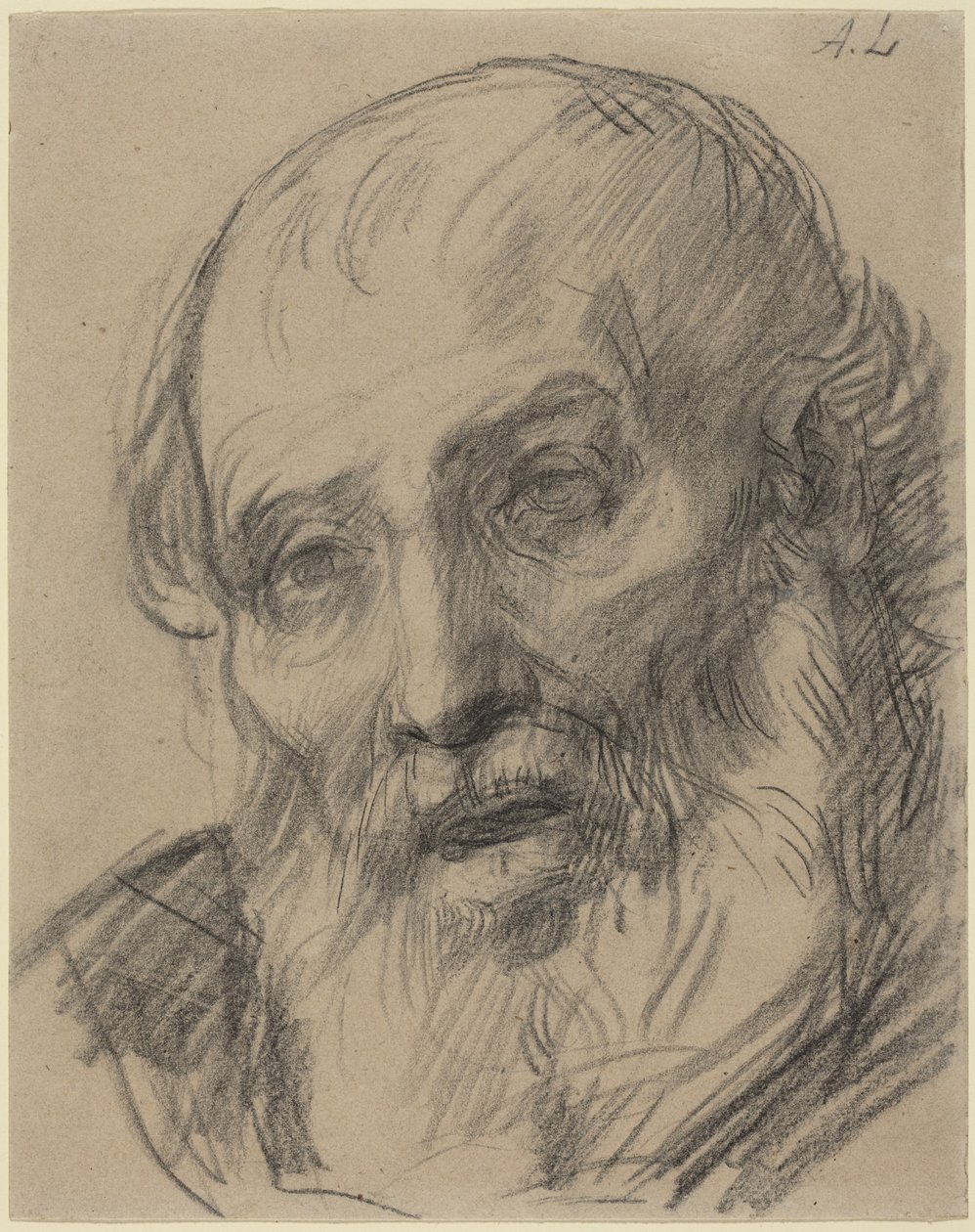 Testa di un vecchio da Alphonse Legros