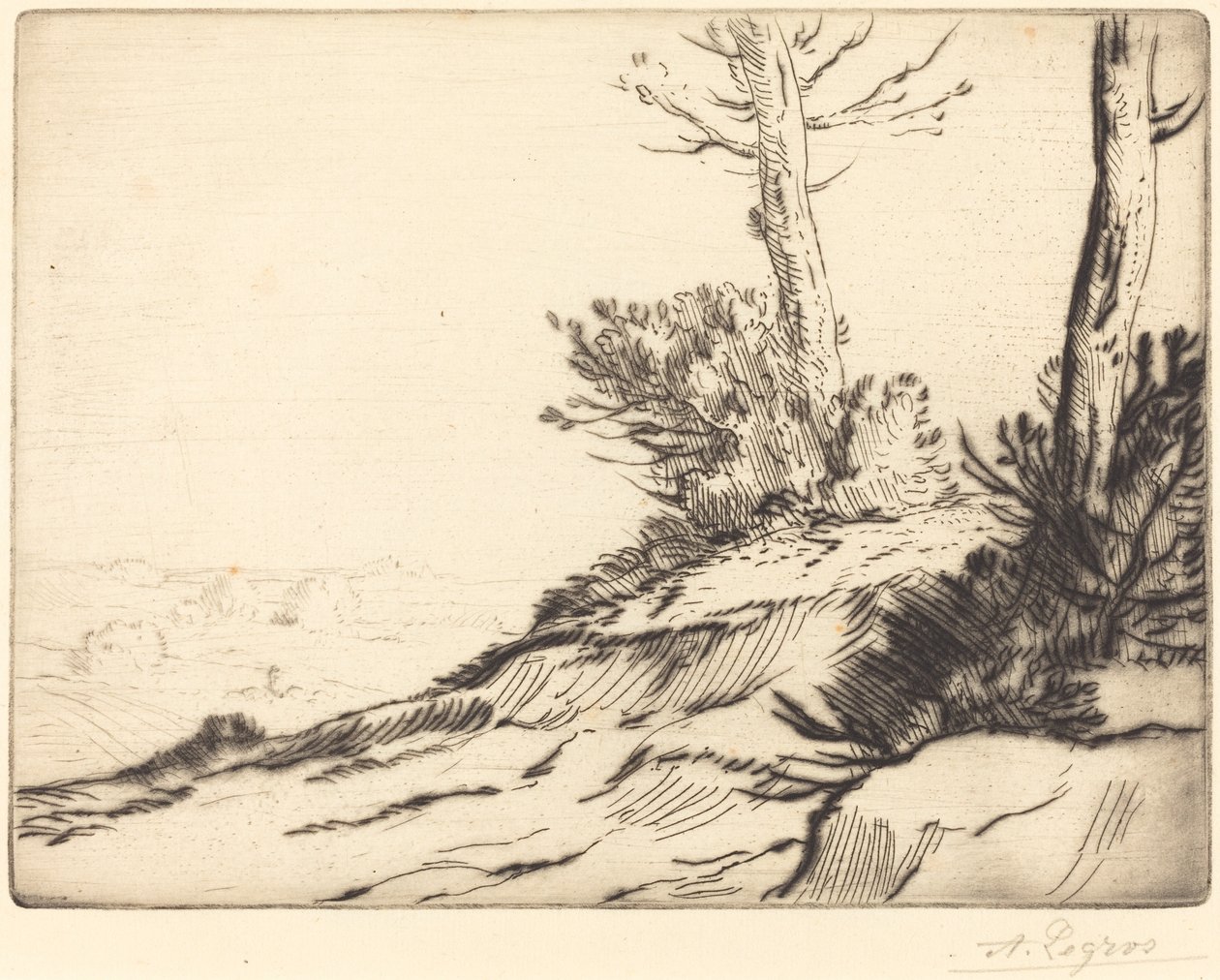Collina con cespugli La butte aux brousailles da Alphonse Legros