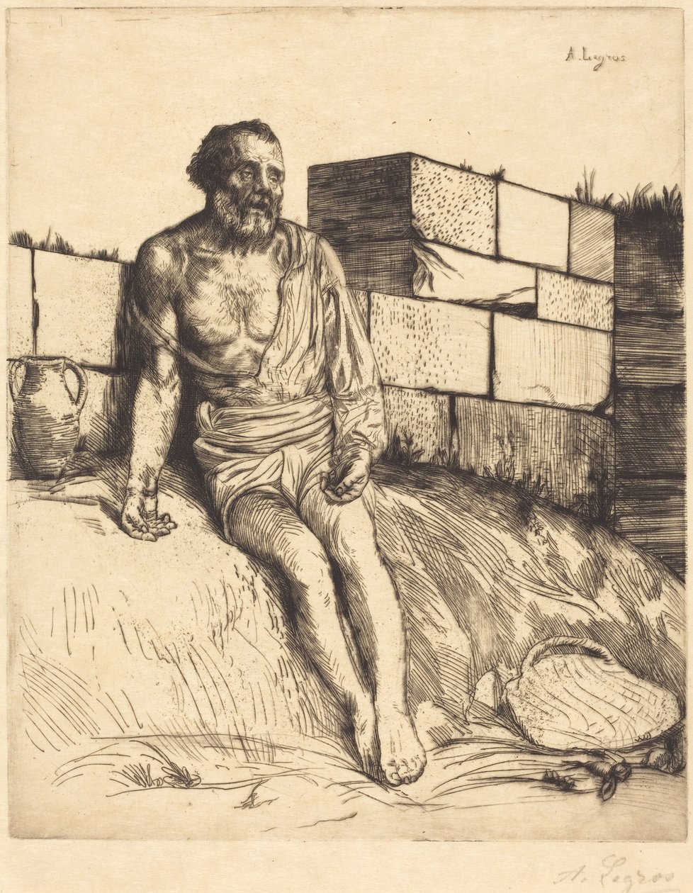Giobbe, prima tavola da Alphonse Legros