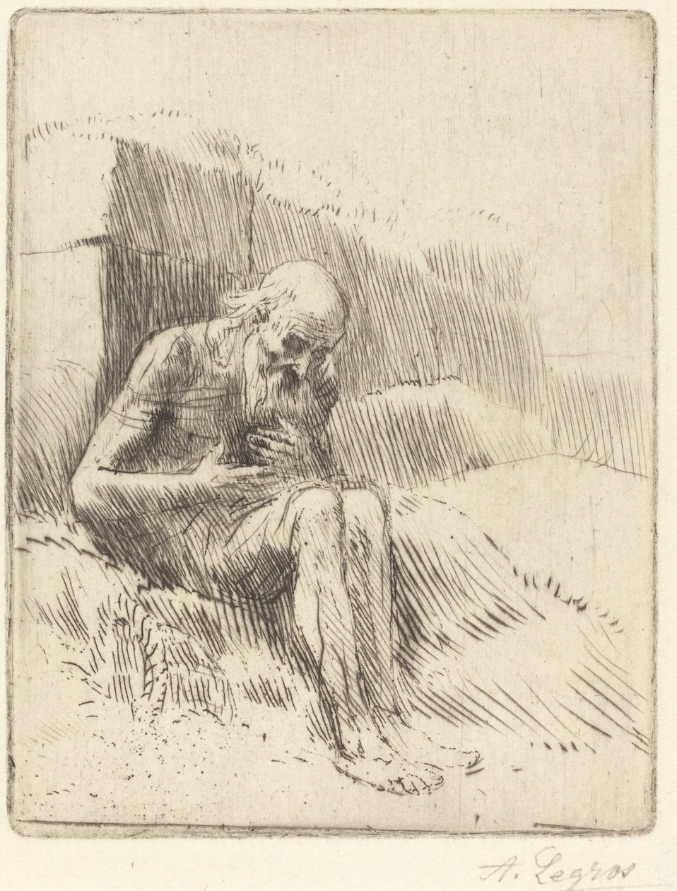 Giobbe, 2ª tavola da Alphonse Legros