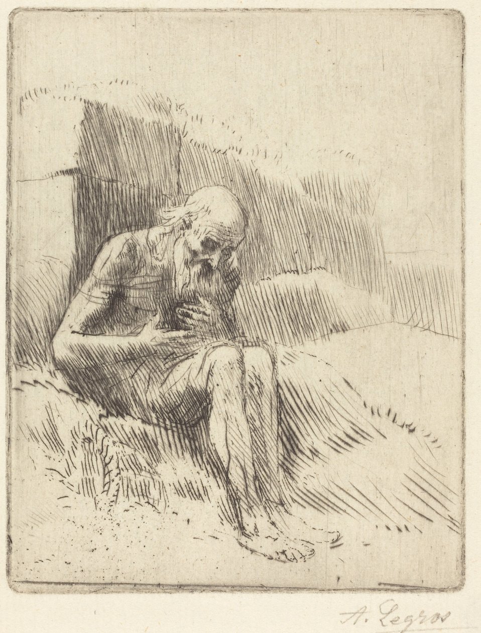 Giobbe, seconda tavola da Alphonse Legros