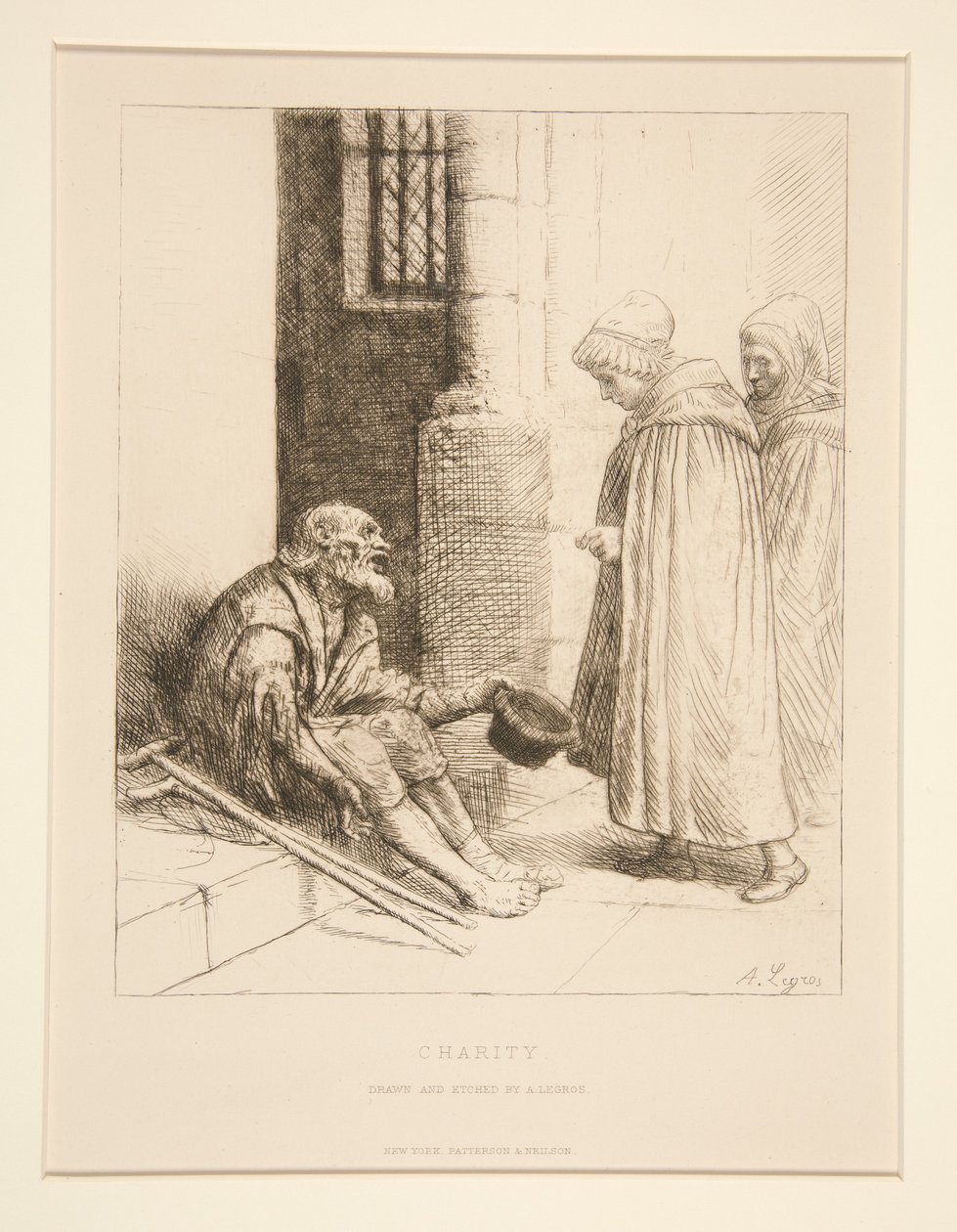 La carità da Alphonse Legros
