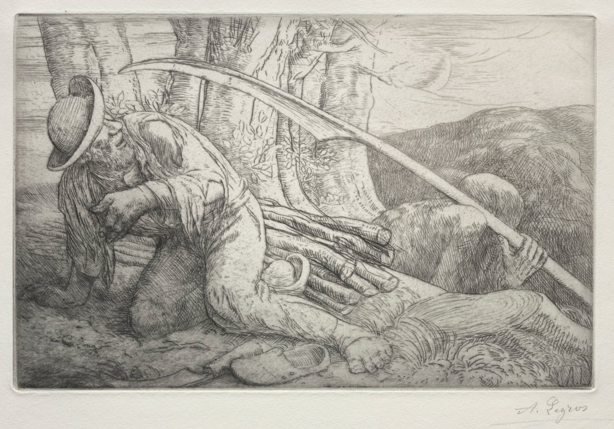 La morte e il boscaiolo, 5a tavola da Alphonse Legros