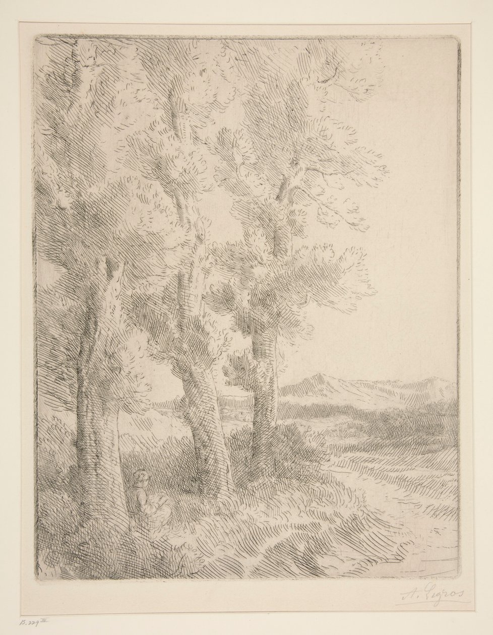 La lettrice: La lettura sotto gli alberi da Alphonse Legros
