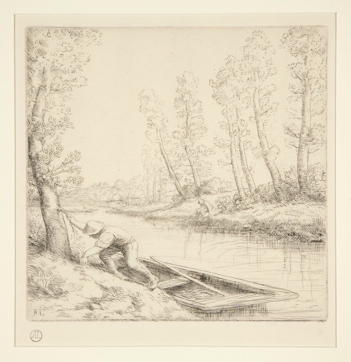 Mattina sul fiume da Alphonse Legros