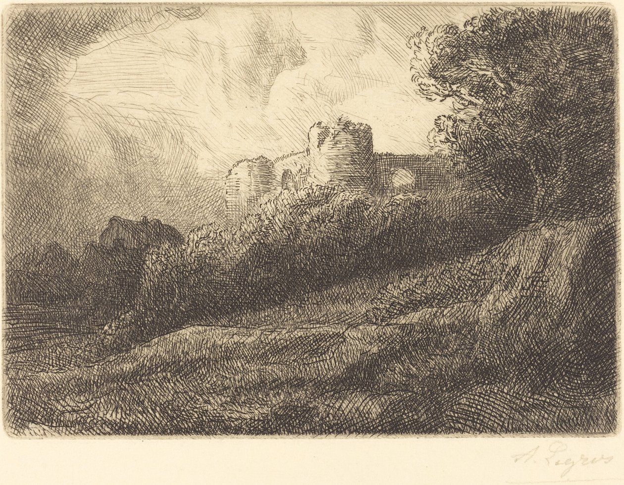 Paysage da Alphonse Legros
