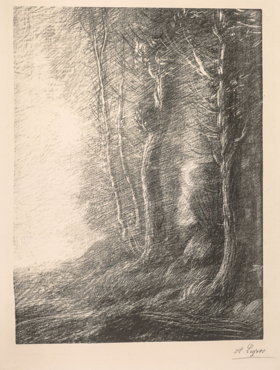 Paesaggio (Paysage) da Alphonse Legros