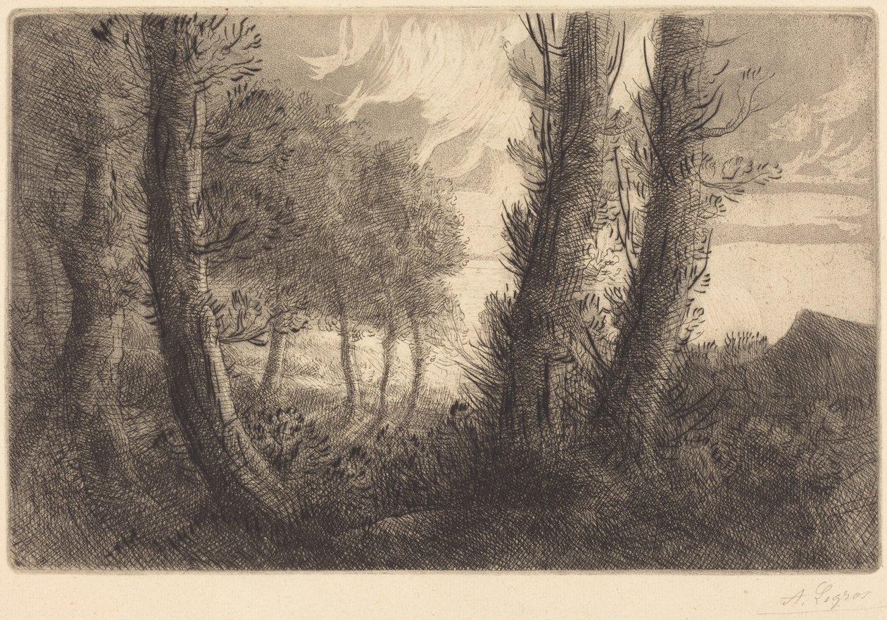 Paesaggio da Alphonse Legros