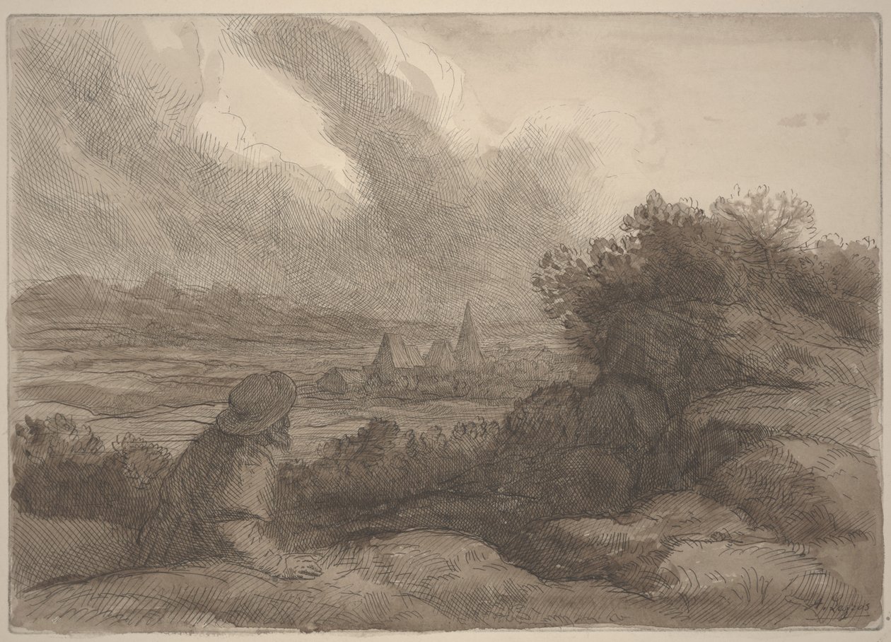Paesaggio da Alphonse Legros