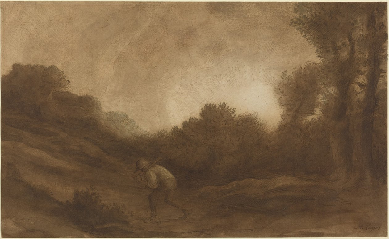Paesaggio, Sera da Alphonse Legros