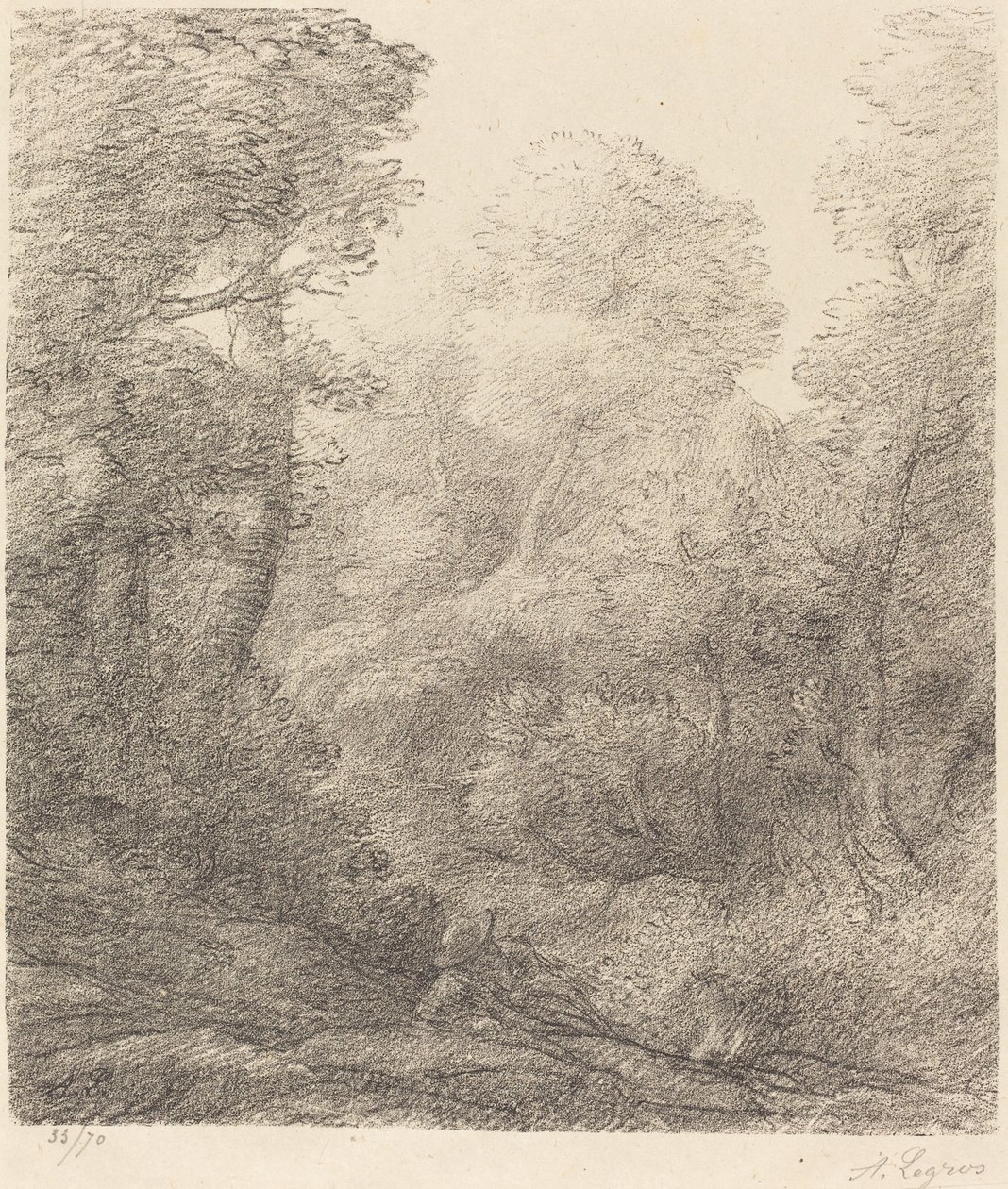 Paesaggio: Nebbia del Mattino da Alphonse Legros