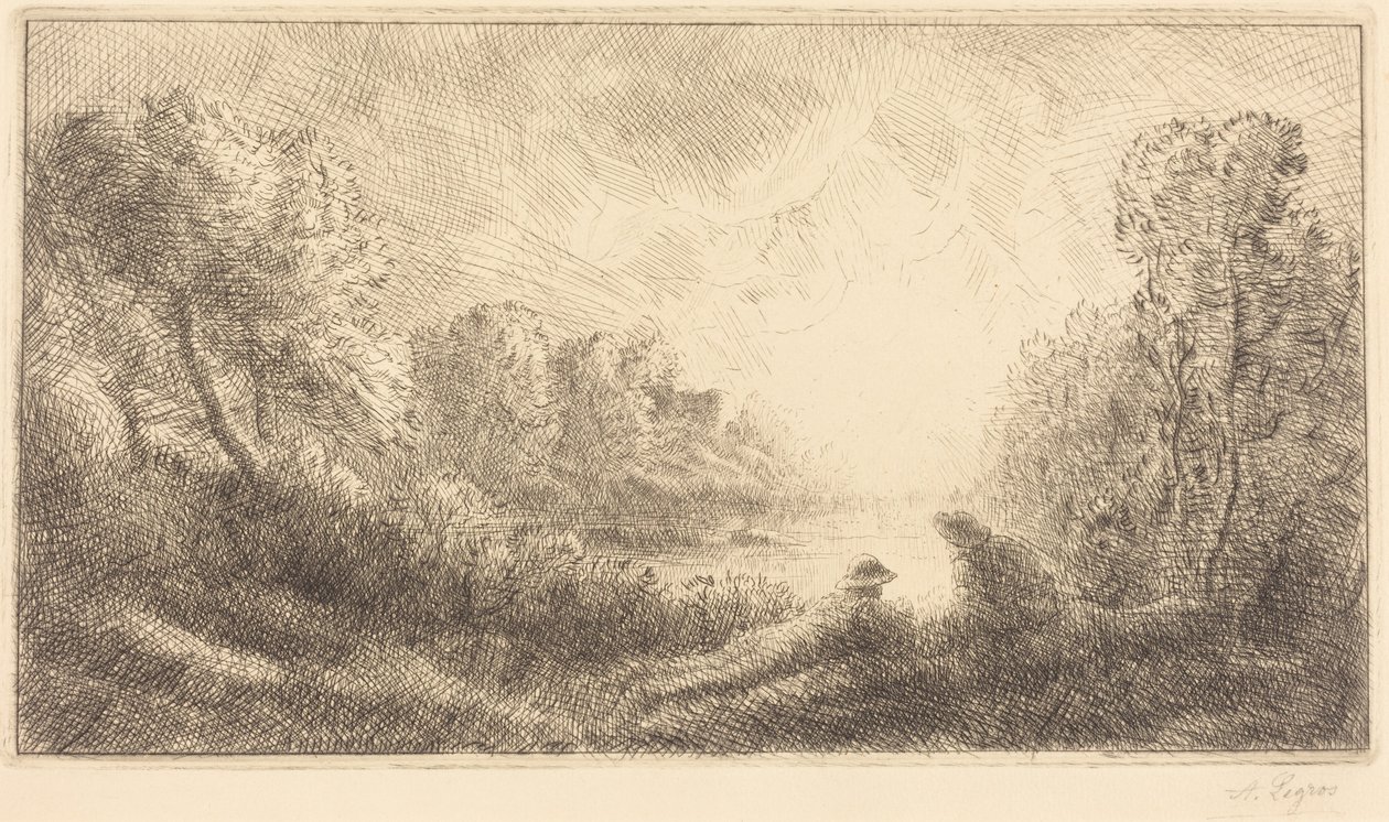 Paesaggio: Alba (Landscape: Sunrise) da Alphonse Legros