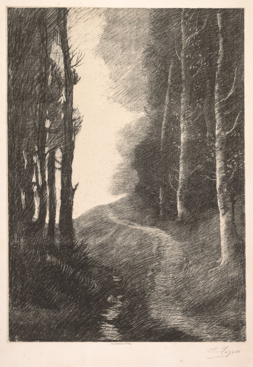 Paesaggio a Bouleaux da Alphonse Legros