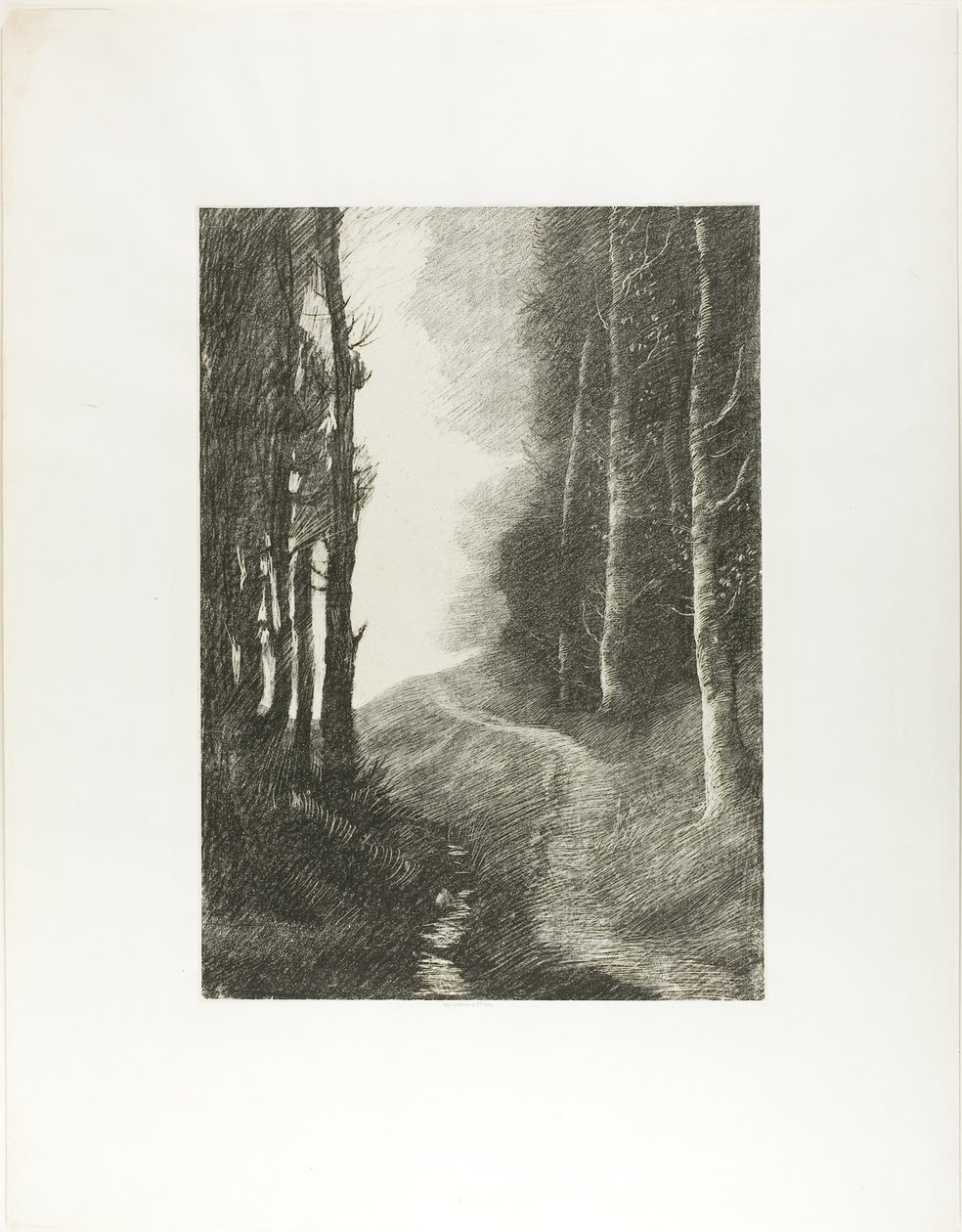 Paesaggio con betulle da Alphonse Legros