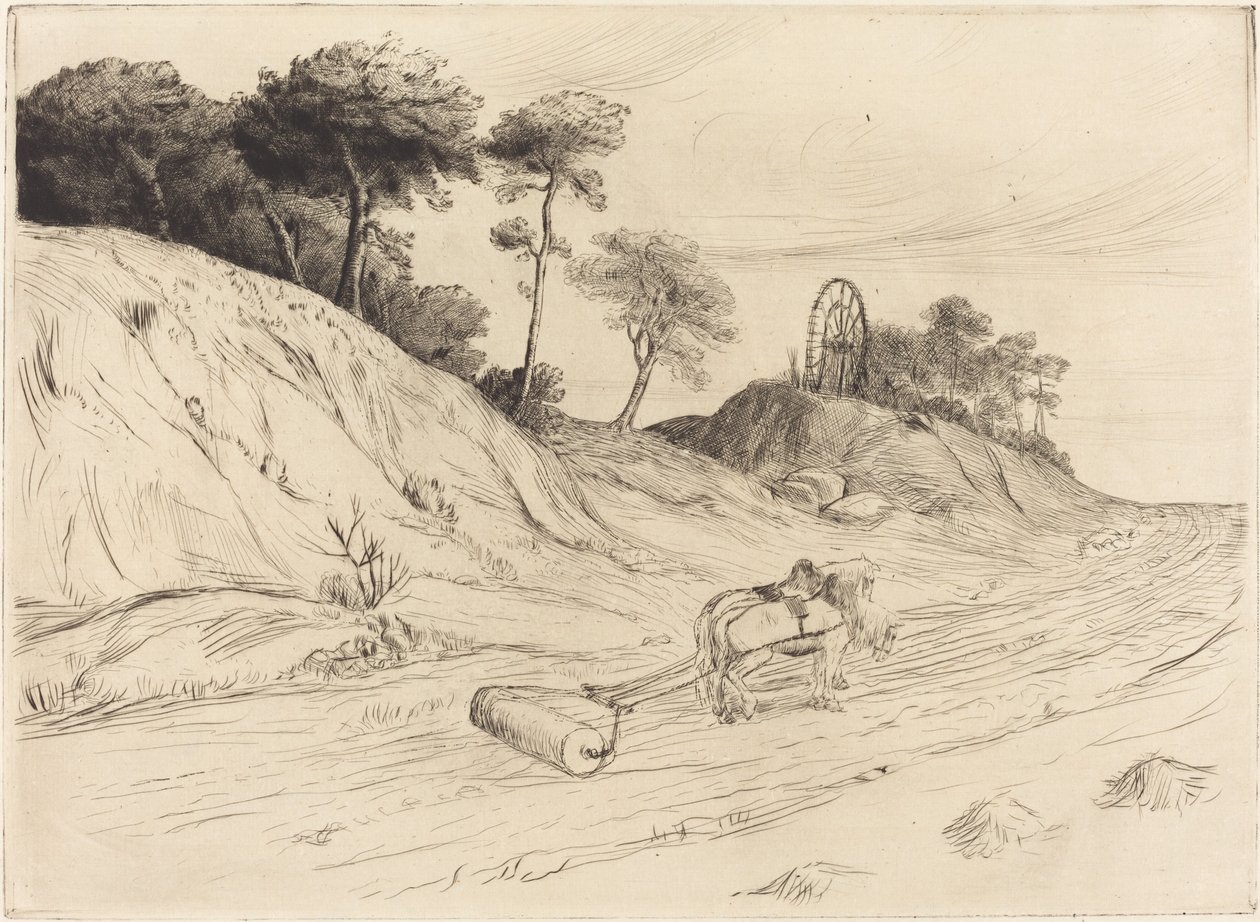 Paesaggio con Rullo da Alphonse Legros