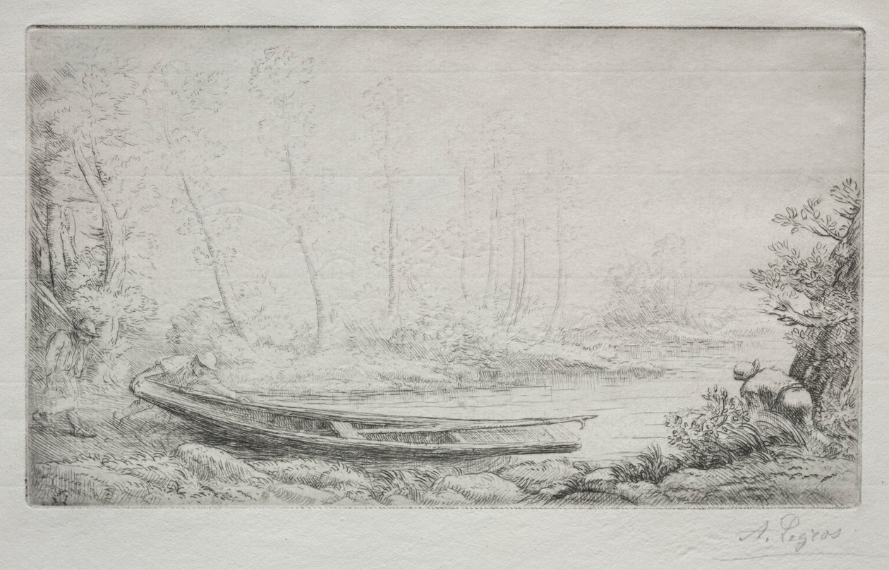 La partenza per la pesca, nelle nebbie da Alphonse Legros