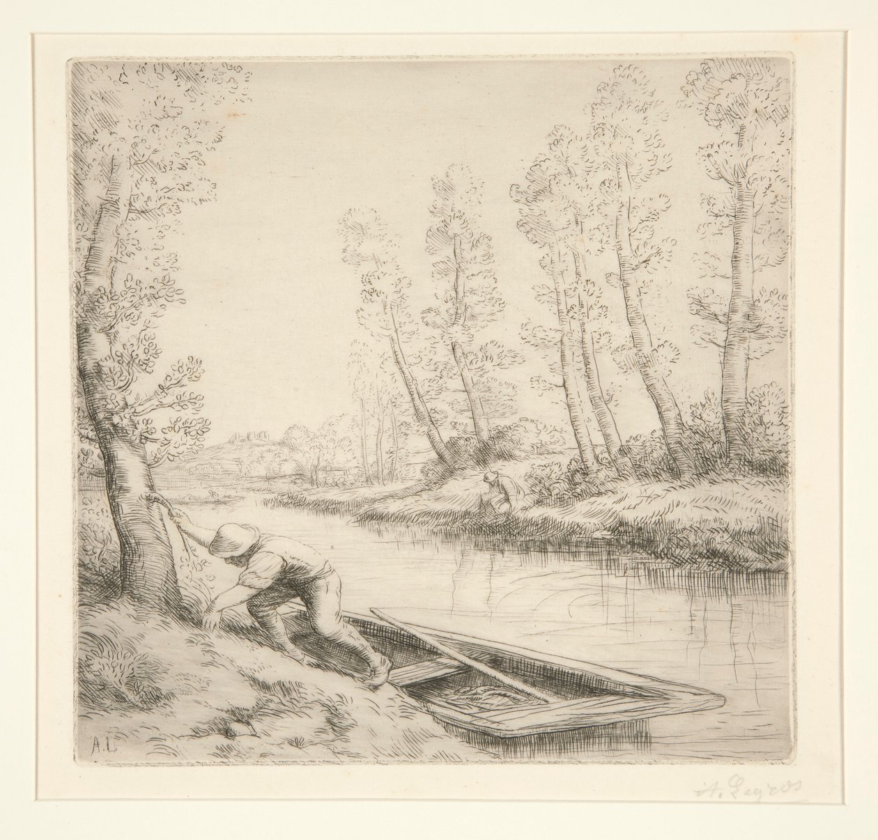 Il mattino sul fiume da Alphonse Legros