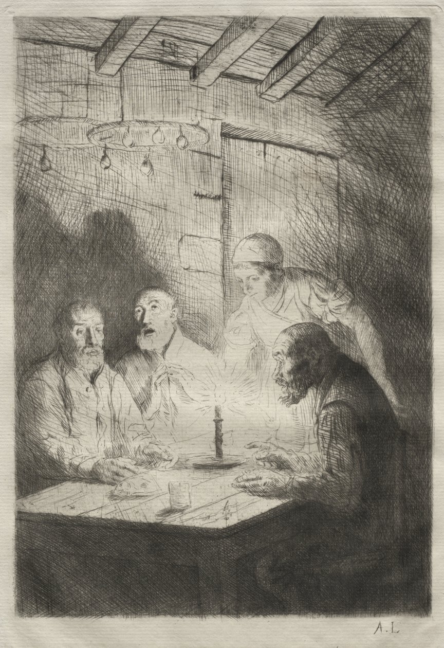 La cena alla miseria da Alphonse Legros