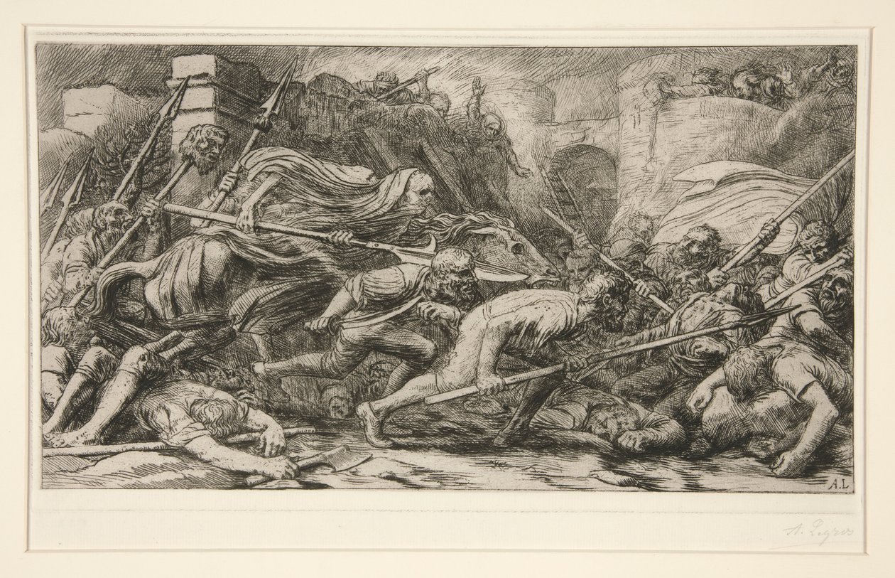 Il trionfo della morte: Dopo la battaglia da Alphonse Legros