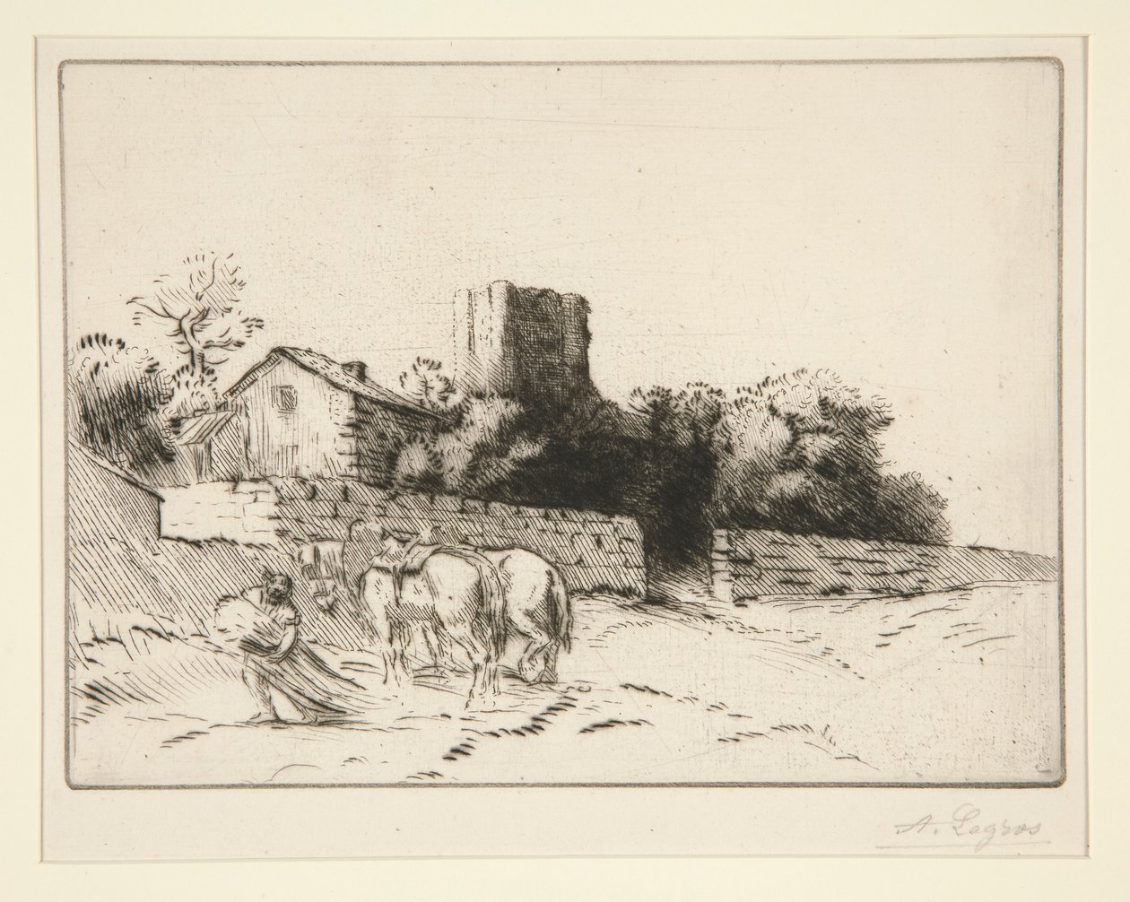 Il muro del presbiterio da Alphonse Legros
