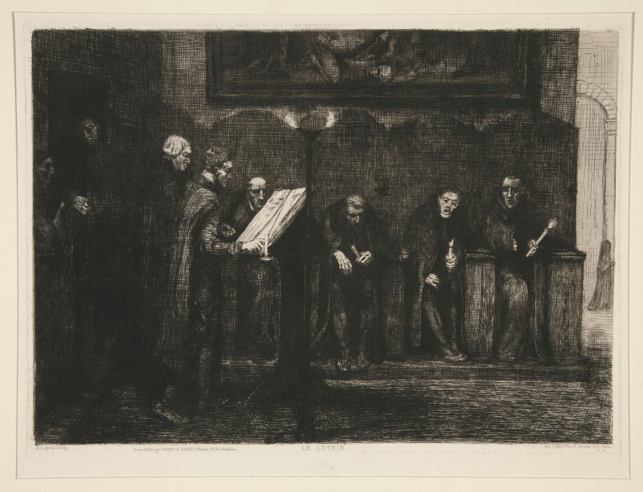 Les chantres espagnols, o Le lutrin (I Cantori Spagnoli, o Il Leggio) da Alphonse Legros