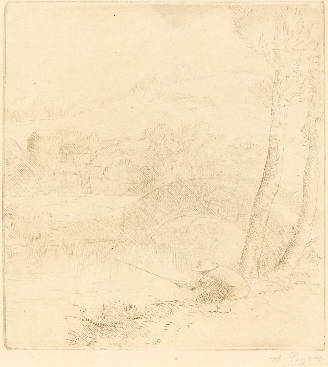 Piccolo pescatore Le petit pecheur a la ligne da Alphonse Legros