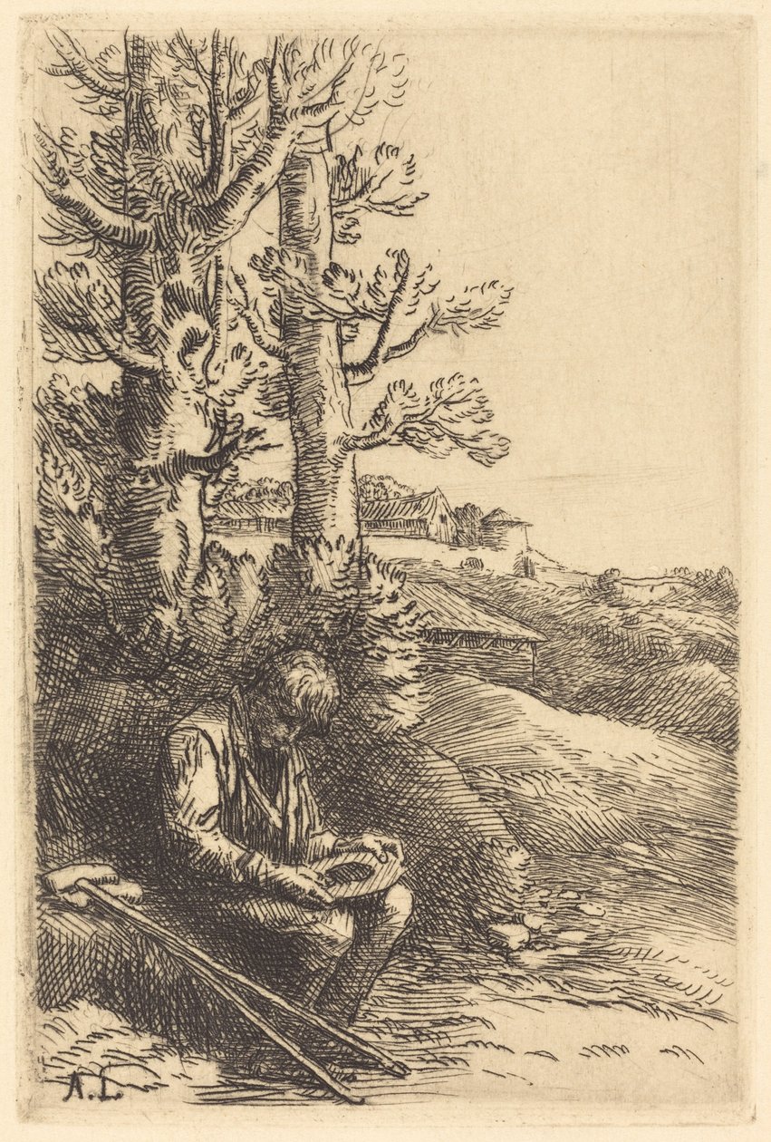 Piccolo mendicante Le petit mendiant da Alphonse Legros