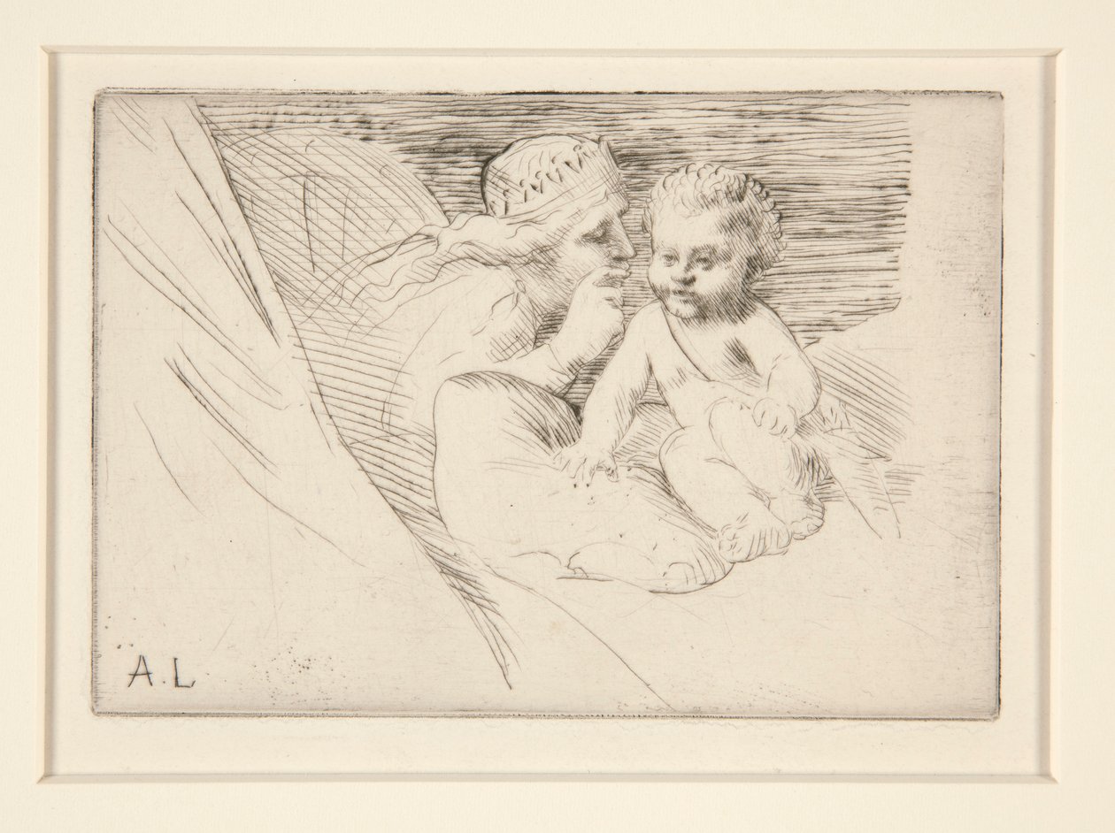 Mab e Cupido da Alphonse Legros
